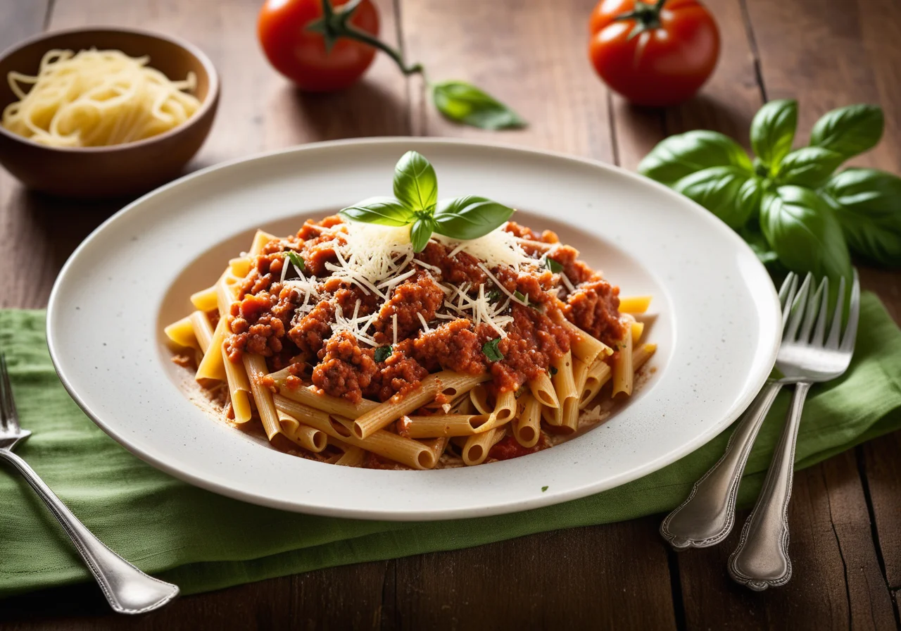 Pasta with Poultry Bolognese