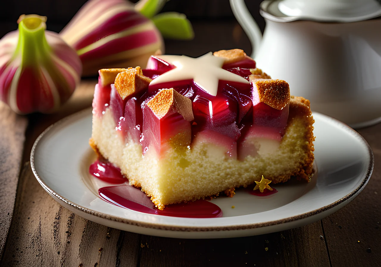 Rhubarb Vanilla Cake