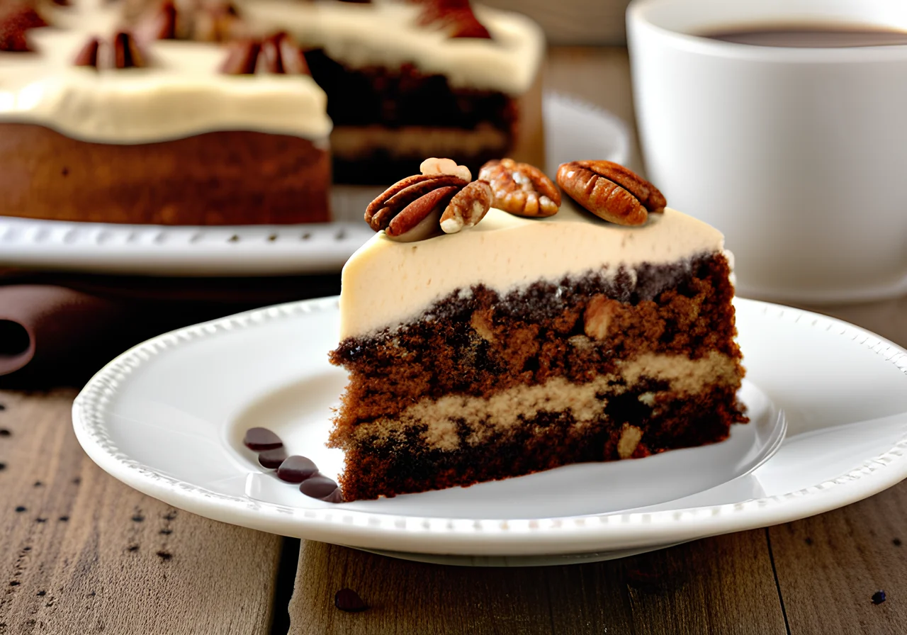 Espresso Nut Cake with Buttercream