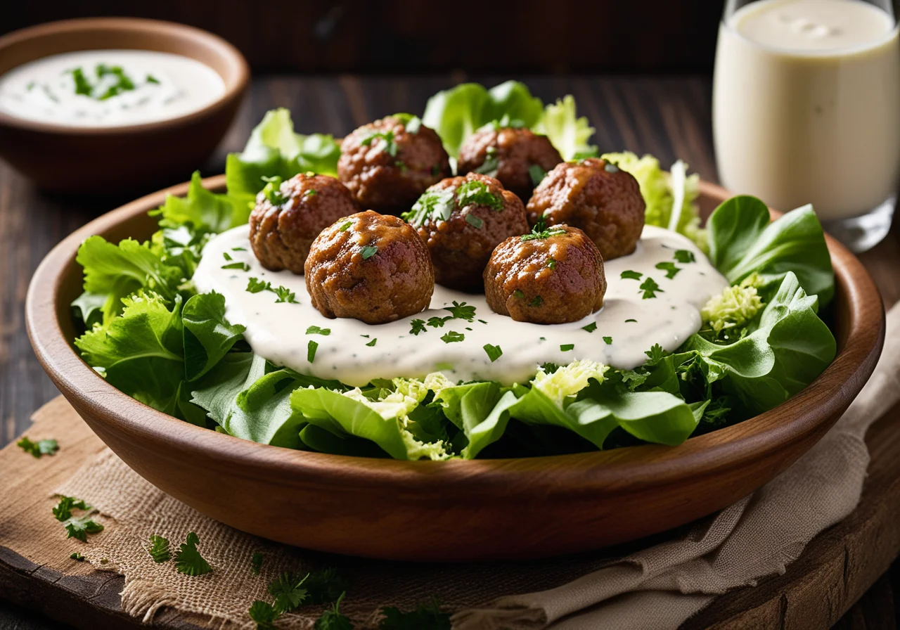 Meatballs with Sour Cream Dip