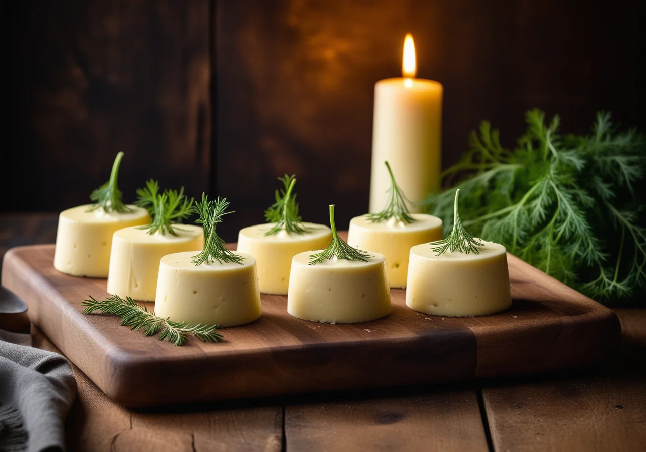 Sabilings Towers with Celery and Mushrooms