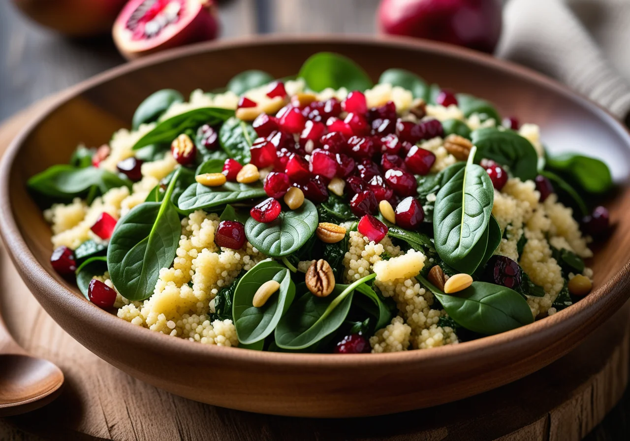 Couscous Spinach Salad