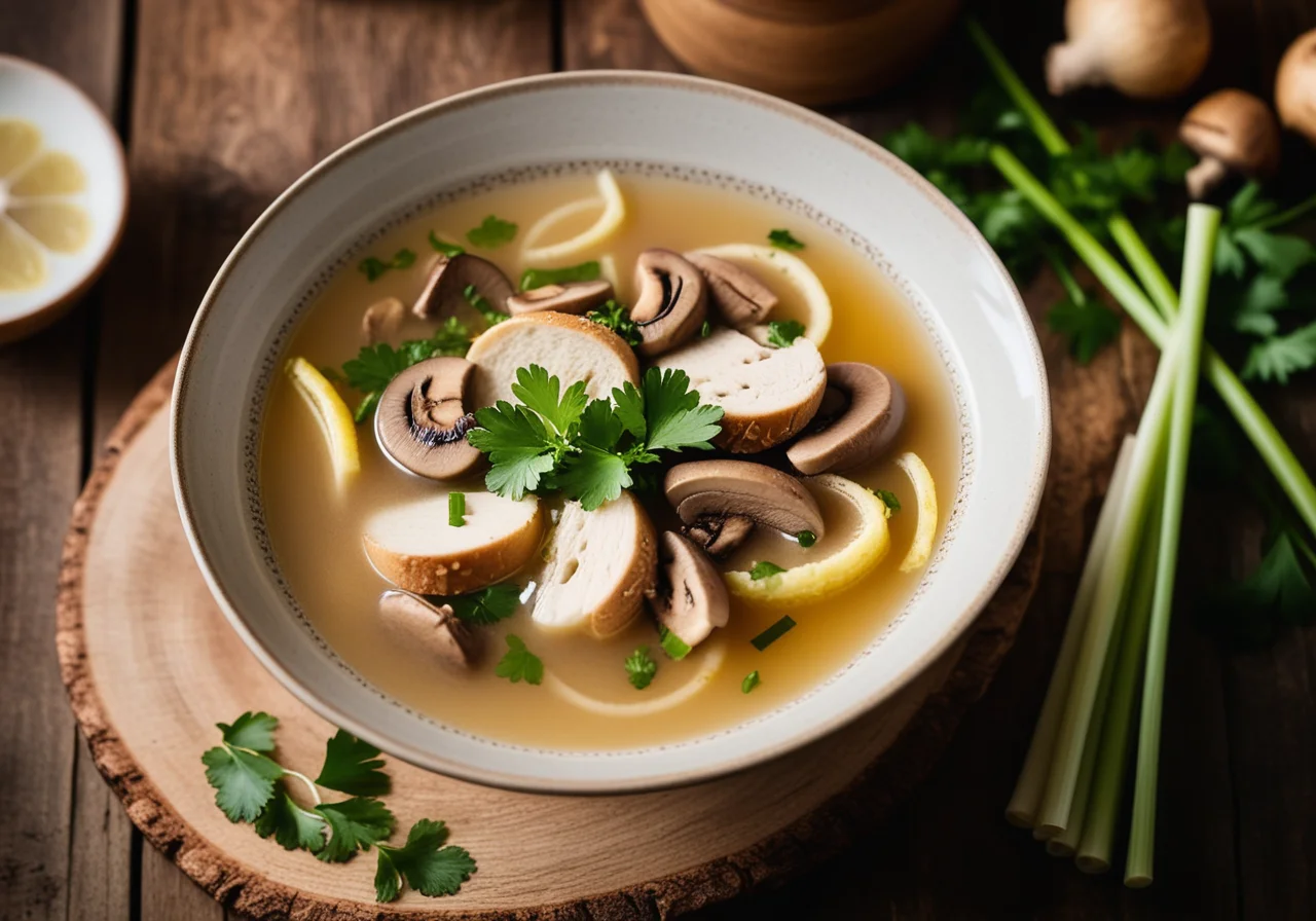 Lemon Soup with Chicken