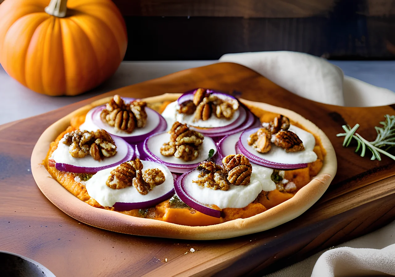 Pumpkin Onion Pizza