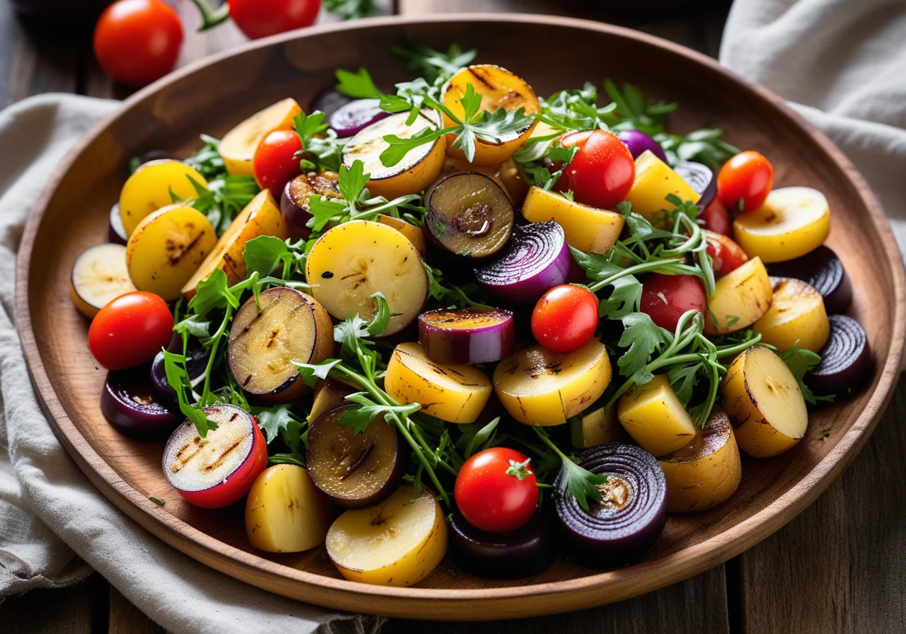 Eggplant Potato Salad