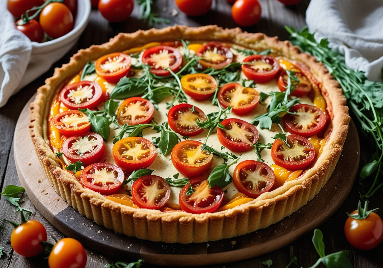 Italian Tomato Tart with Ricotta