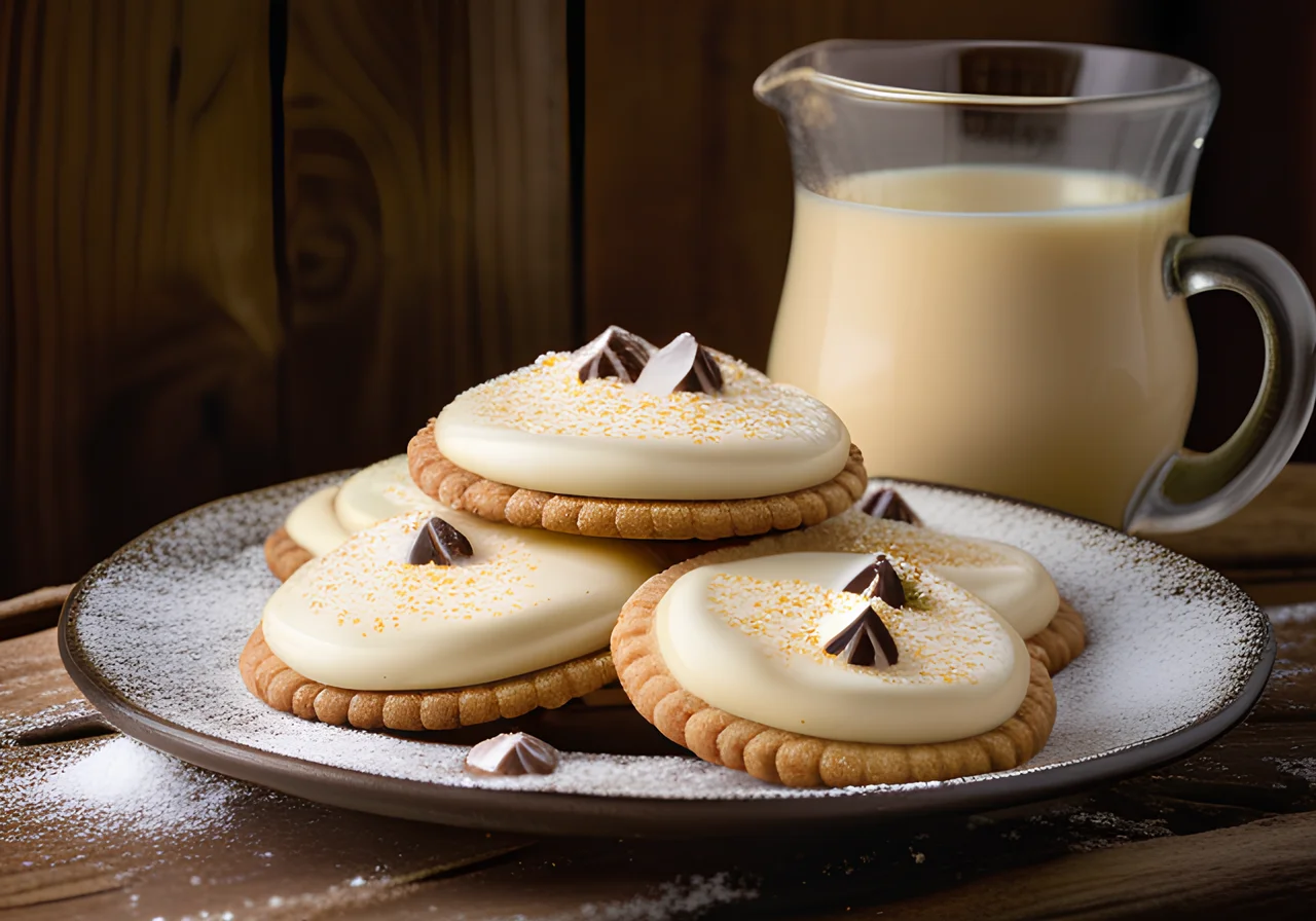 Butter Cookies with Eggnog Filling