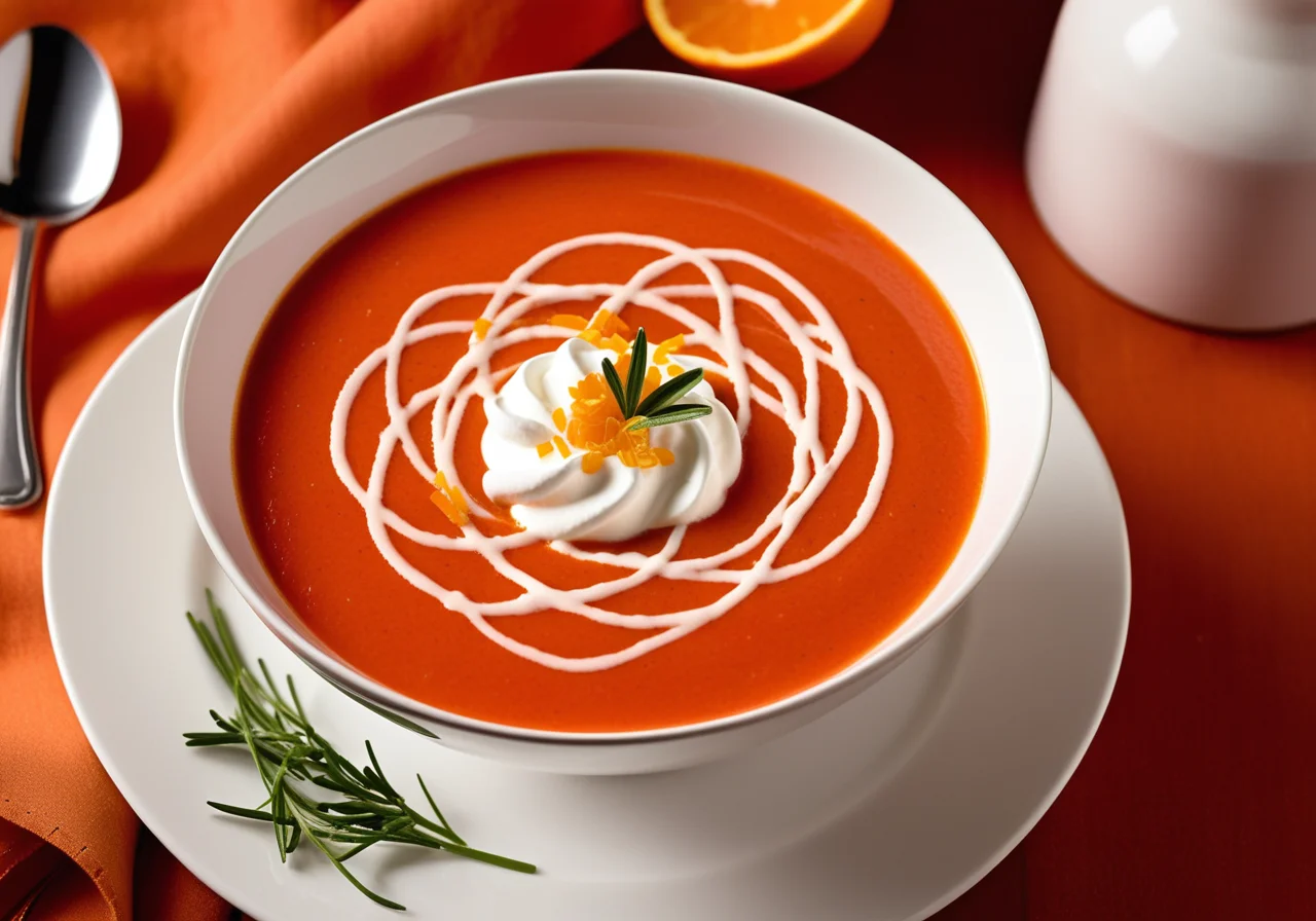 Cold Tomato Orange Soup
