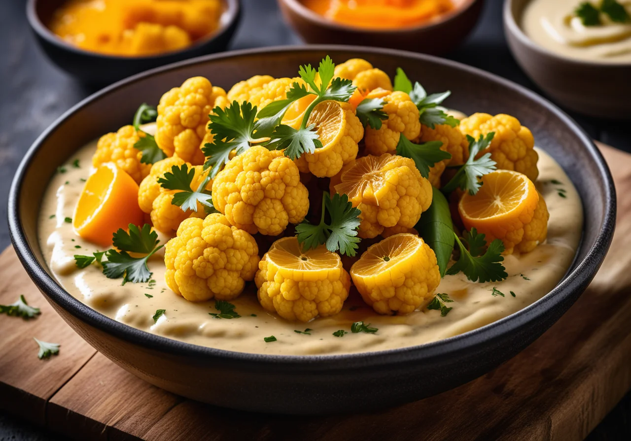 Cauliflower and Carrots with Curry Sauce