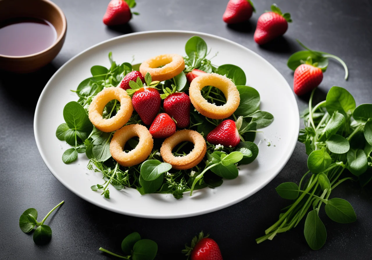 Spring Salad with Strawberries and Onions