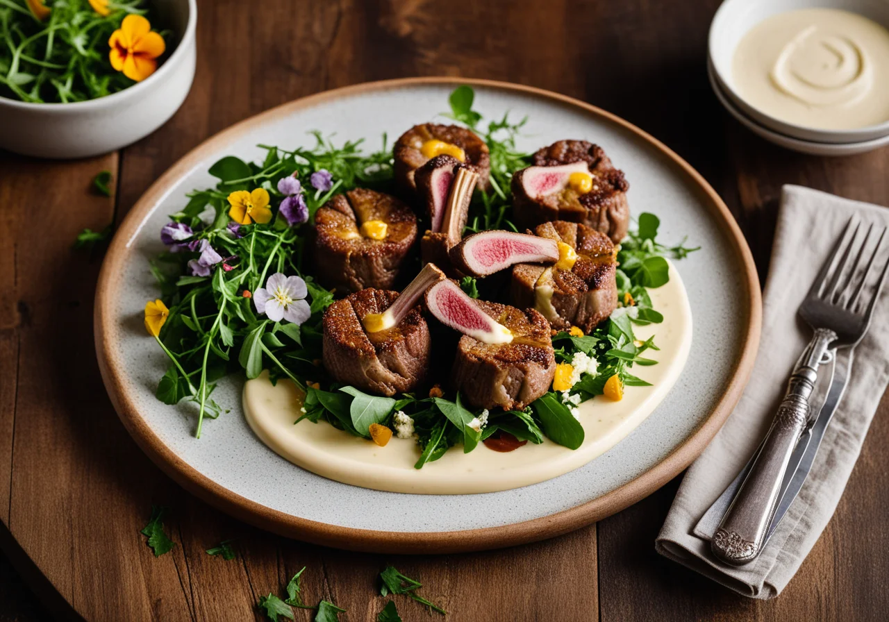 Lamb Chops with Cream Cheese