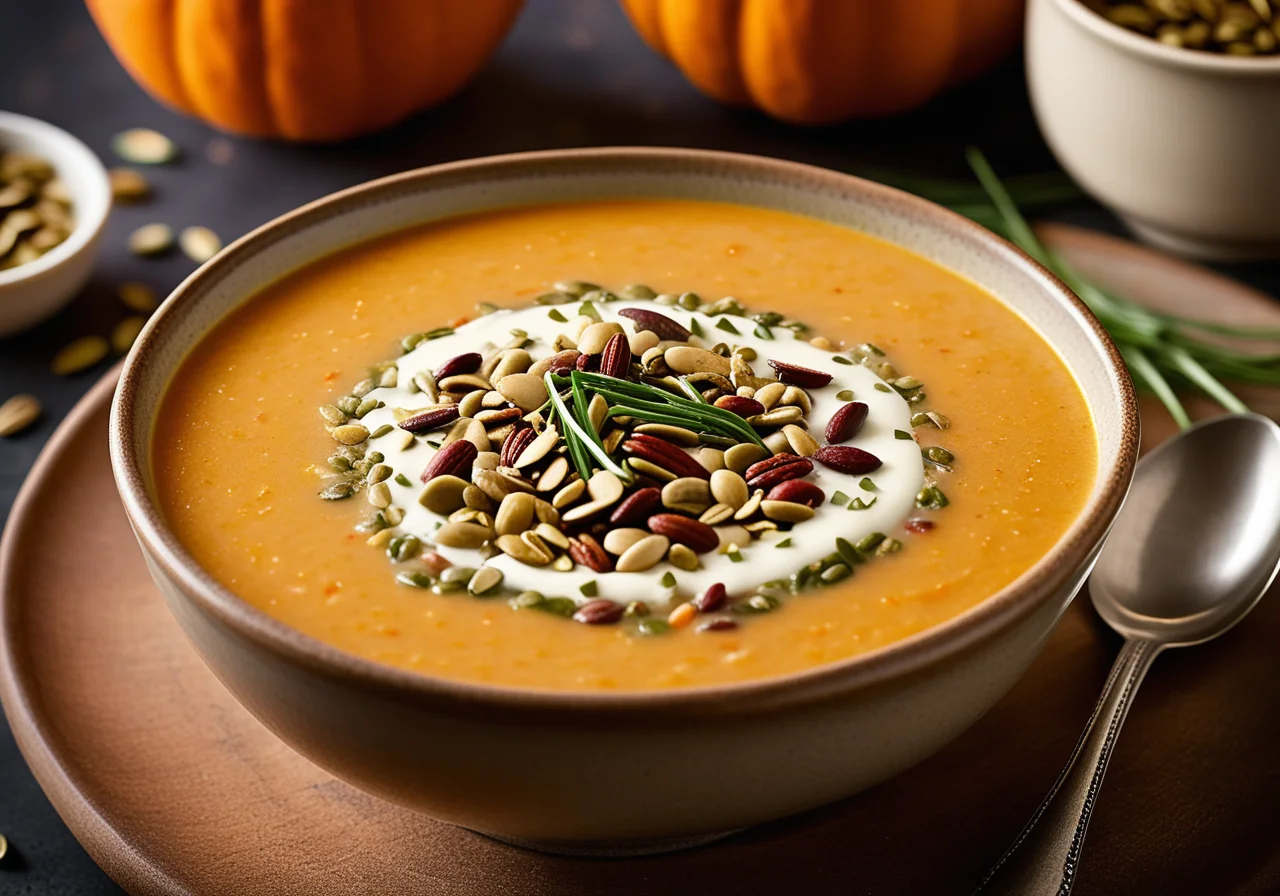 Smiling Vegetable Cream Soup