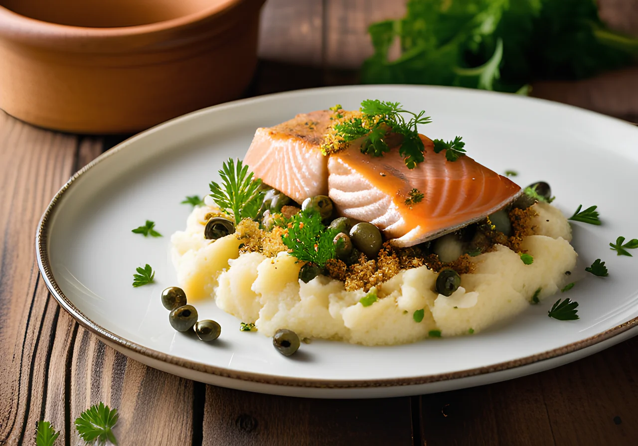 Smoked Trout Casserole with Capers