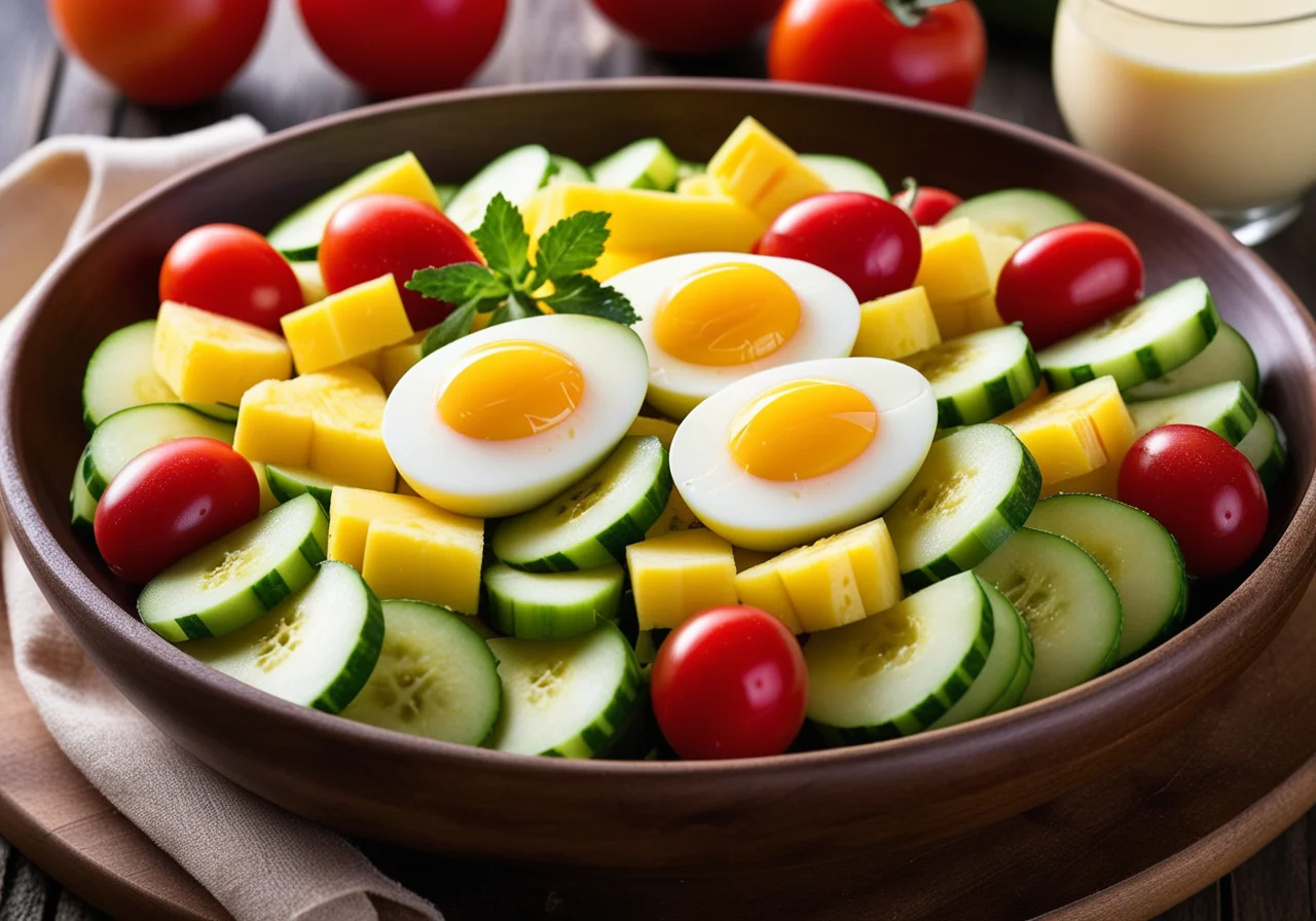 Fruit Salad with Eggs