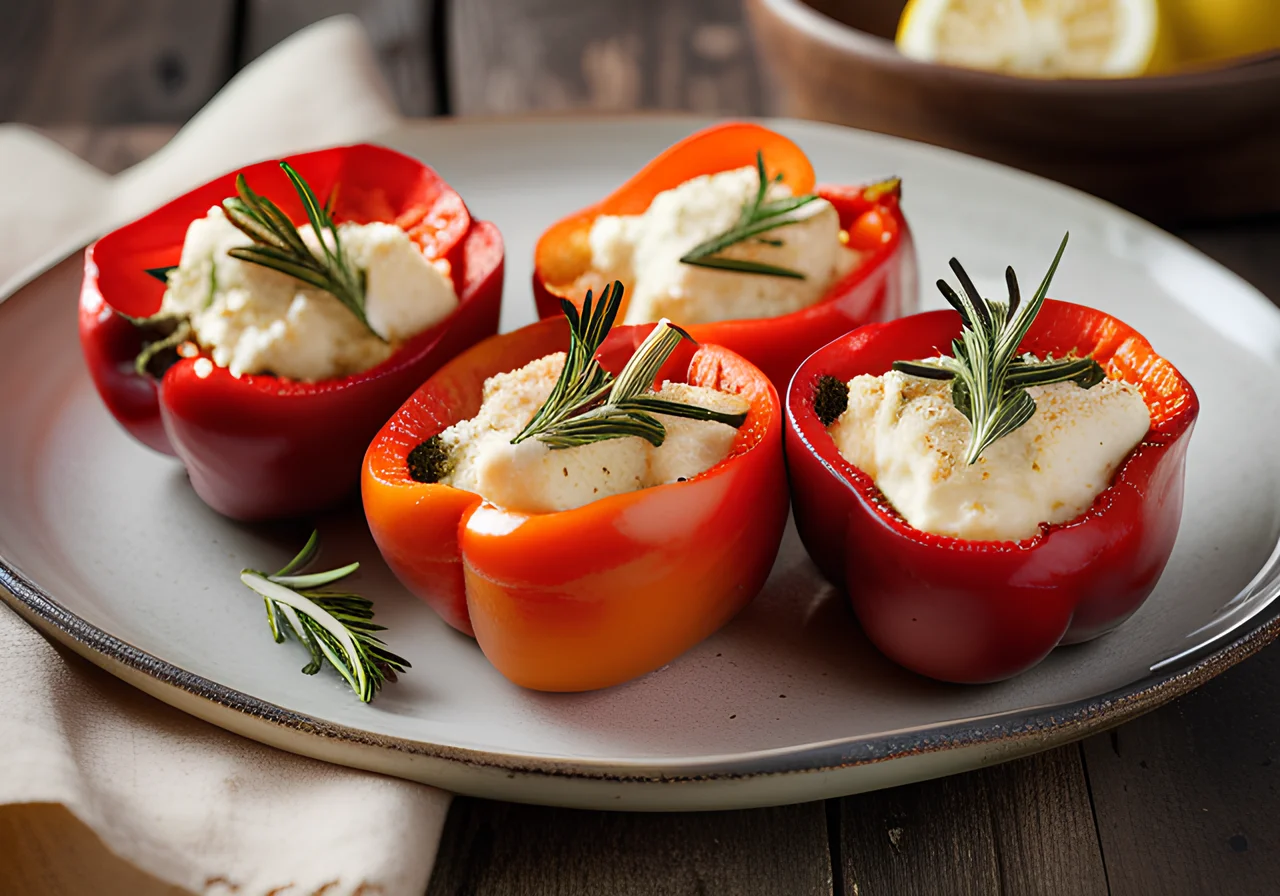 Stuffed Bell Peppers with Cheese
