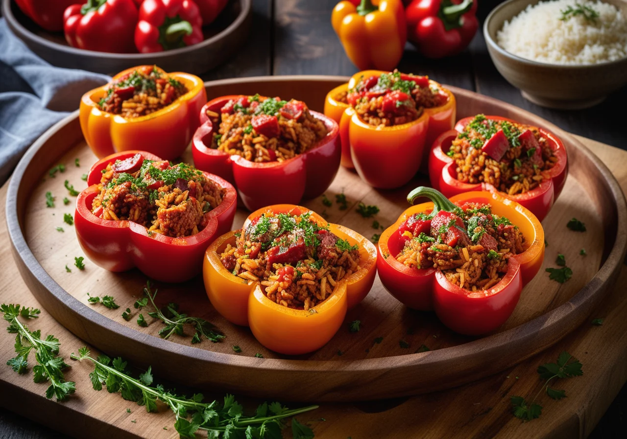 Rice Stuffed Peppers