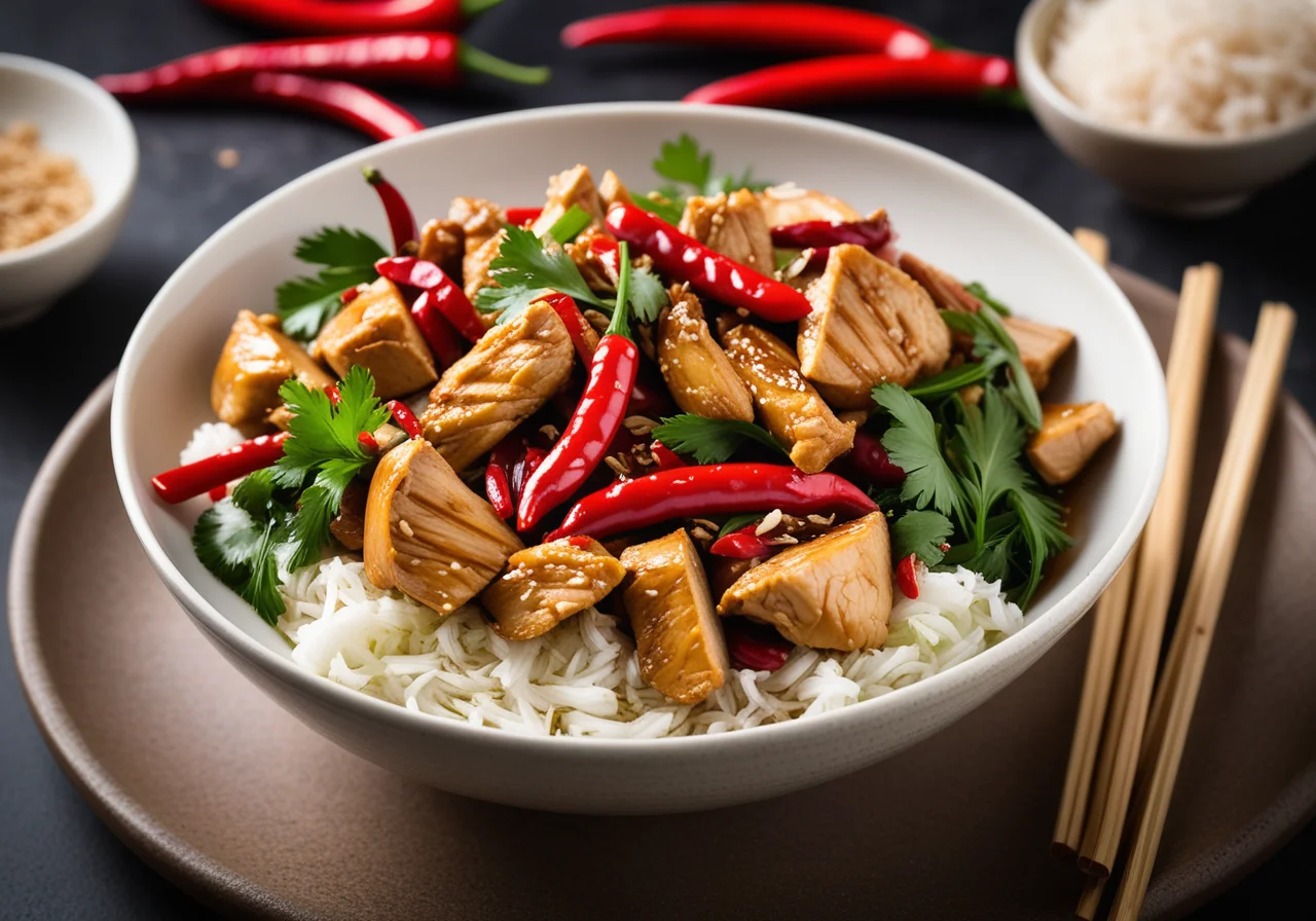 Chicken Stir-Fry with Chinese Cabbage
