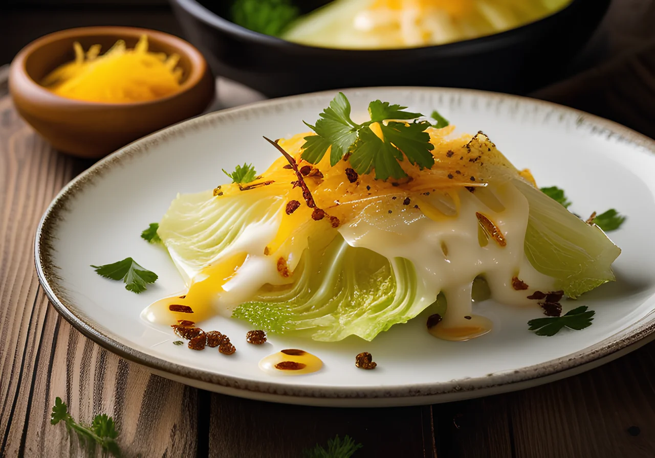 Gratinated Chinese Cabbage