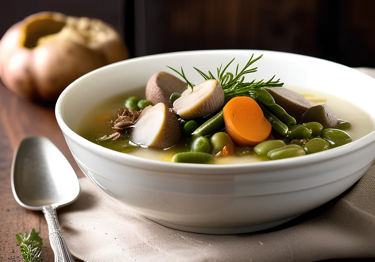 Vegetable Porcini Mushroom Stew with Pearl Barley