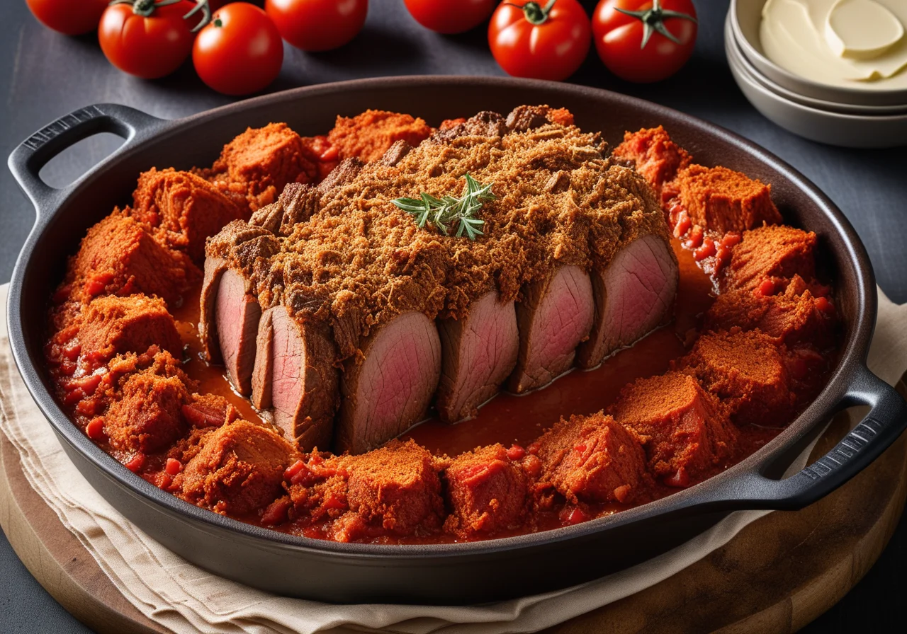 Lamb Roast with Tomato Crust