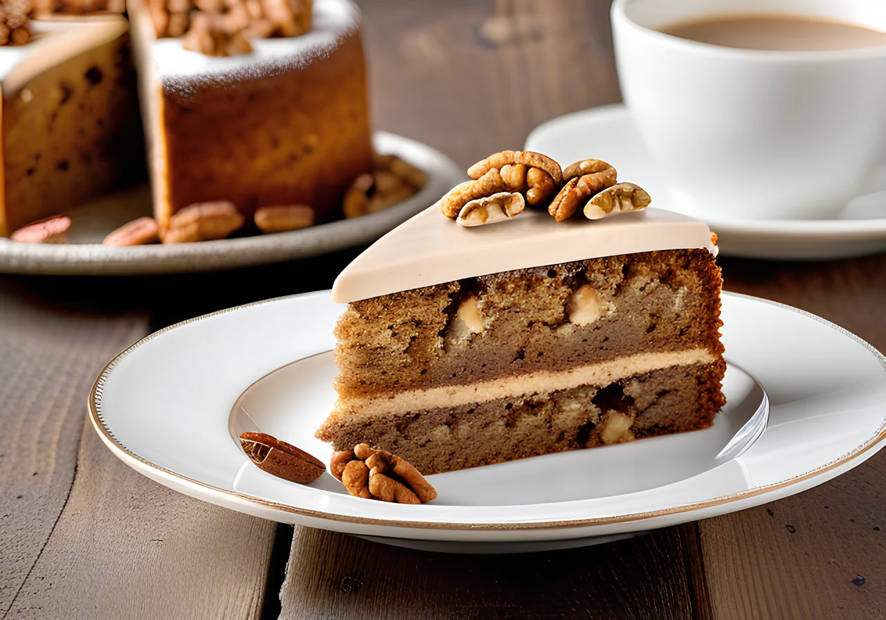 Cappuccino Walnut Cake