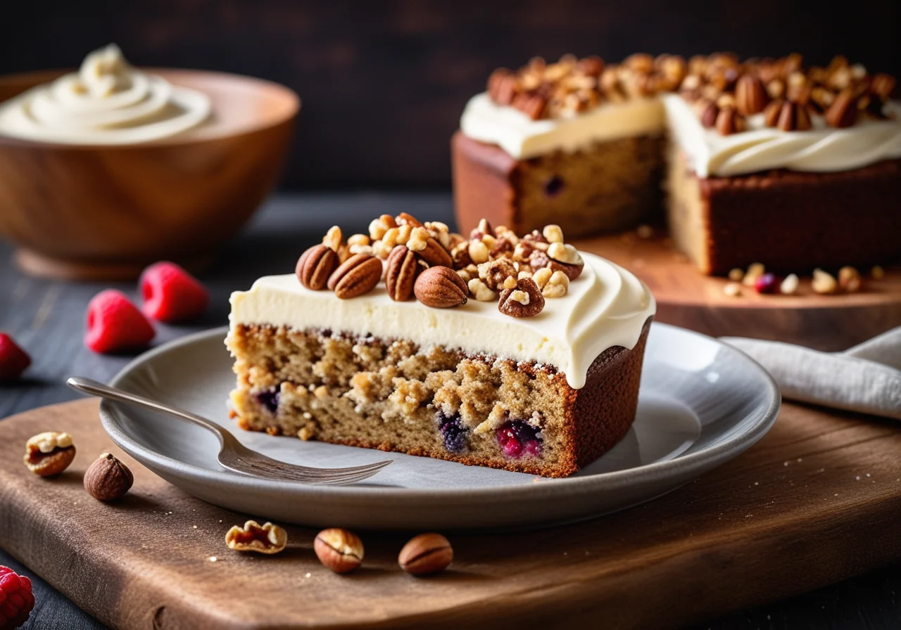Carrot cake with frosting
