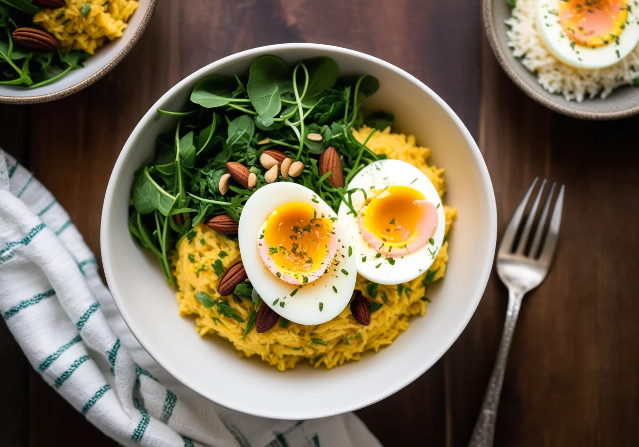 Rice Bowl with Turmeric and Sweet Potato Puree