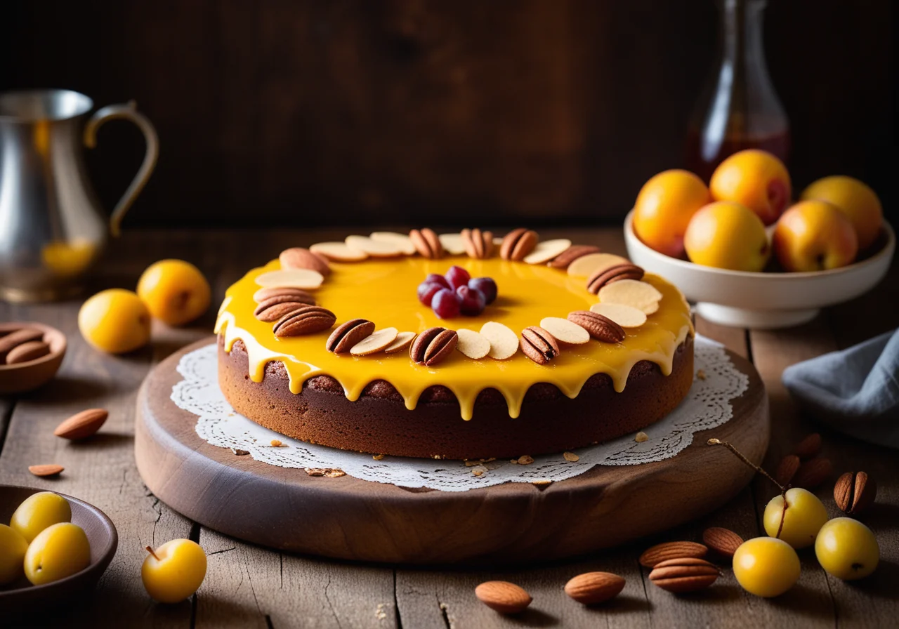 Mirabelle-Marzipan Cake
