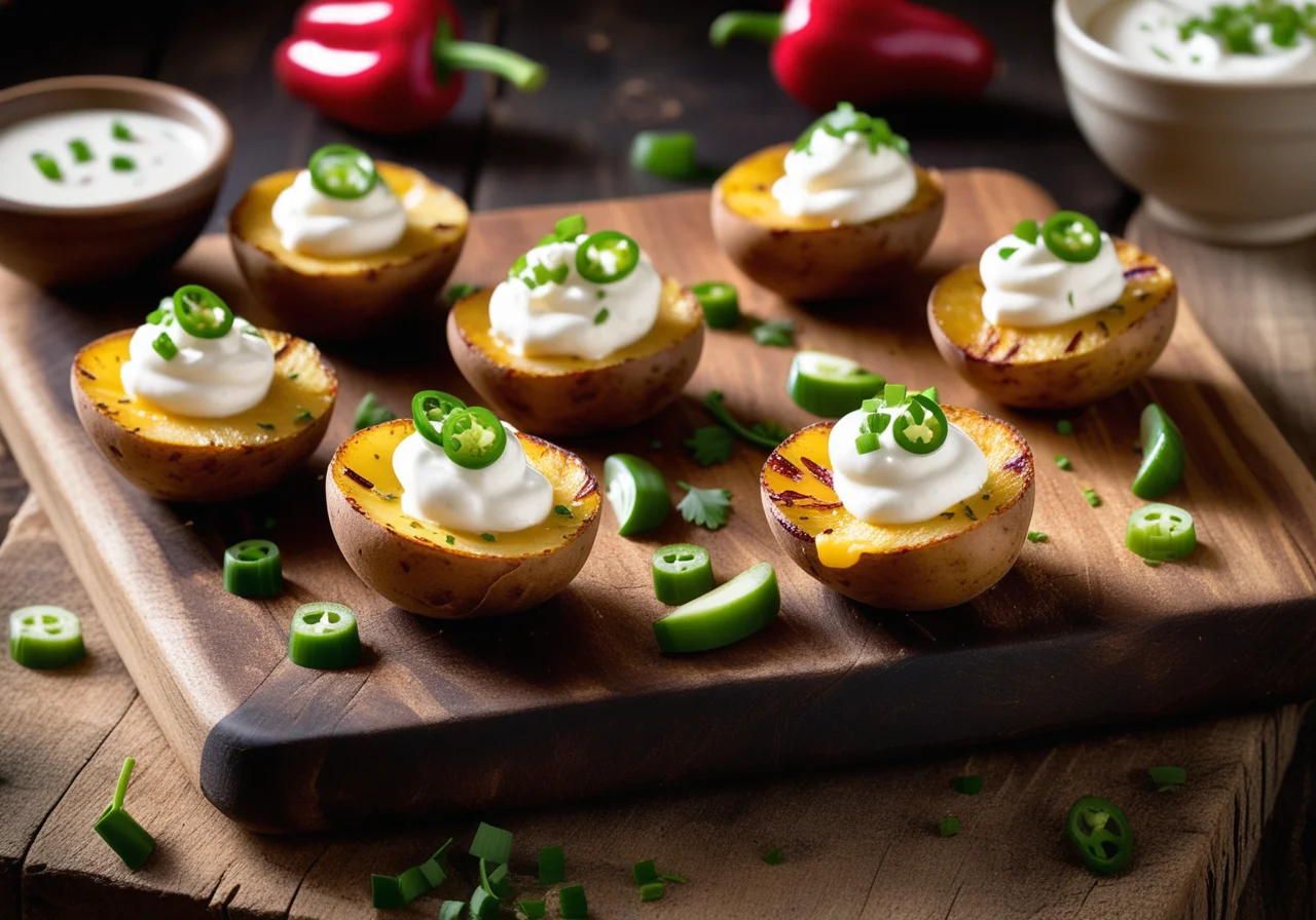 Potato Bites with Sour Cream