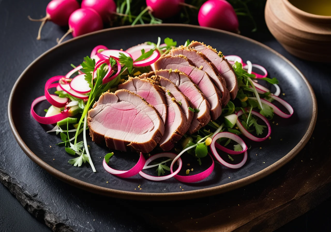 Pickled Pork Austrian Style (Innviertler Surbratl) with Radish Salad