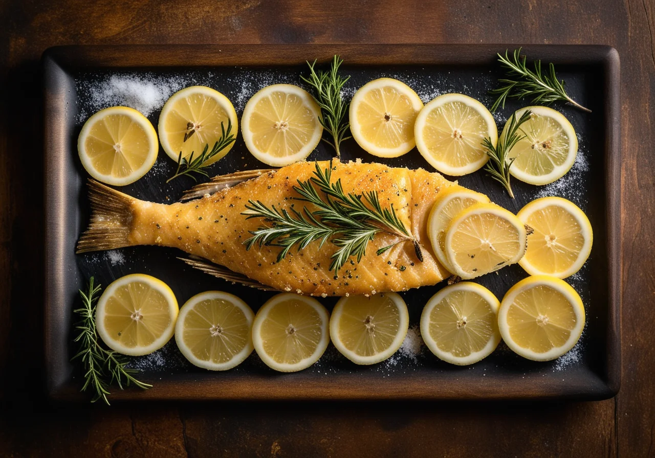 Fish in Salt Crust Canary Style