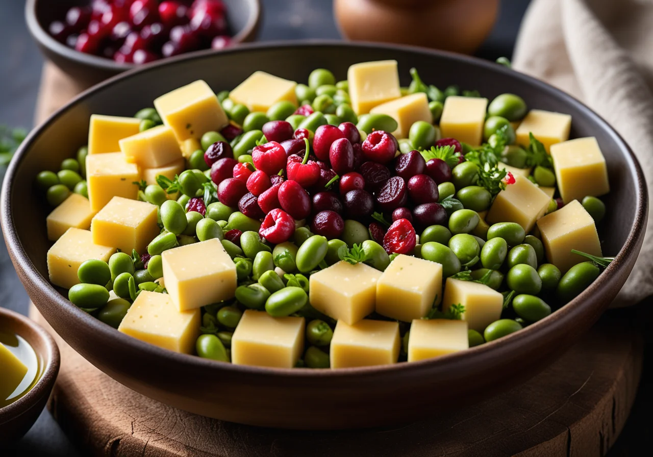 Beans with Smoked Cheese and Potatoes