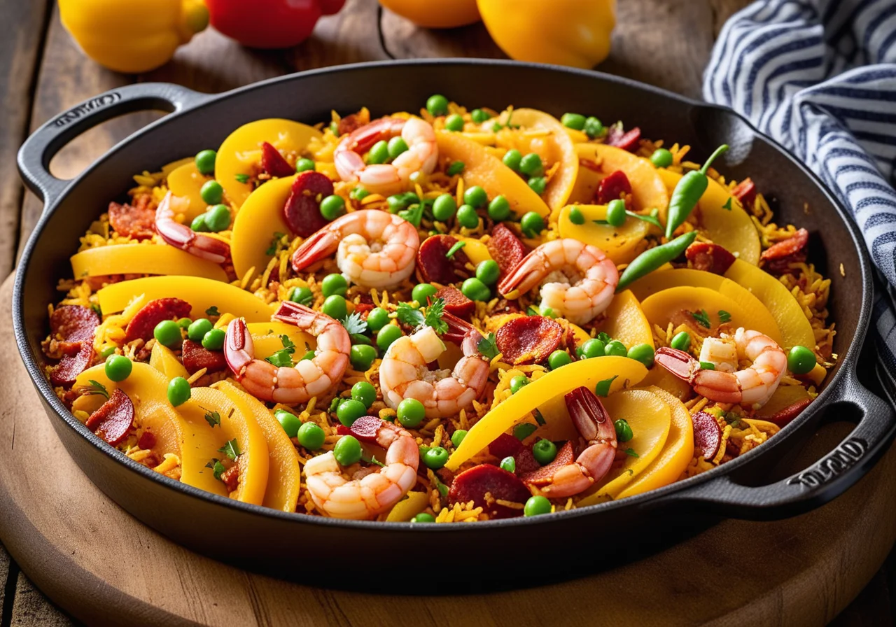 Shrimp and Chorizo Paella