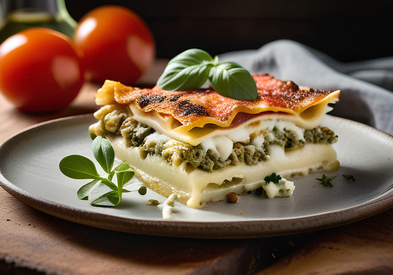Artichoke Arugula Lasagna