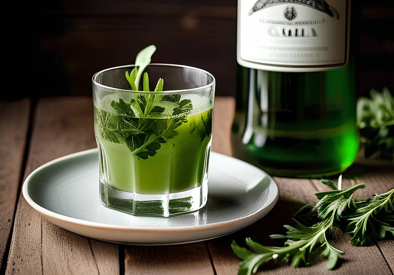 Arugula Cocktail with Gin