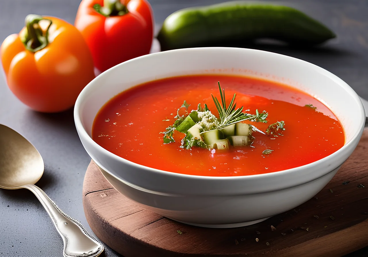 Cold Spanish Vegetable Soup (Gazpacho)