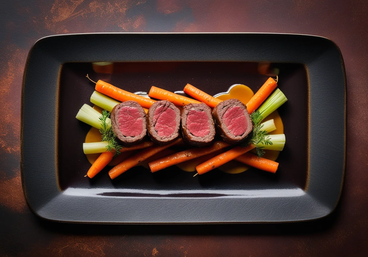 Beef Roulades in Port Sauce