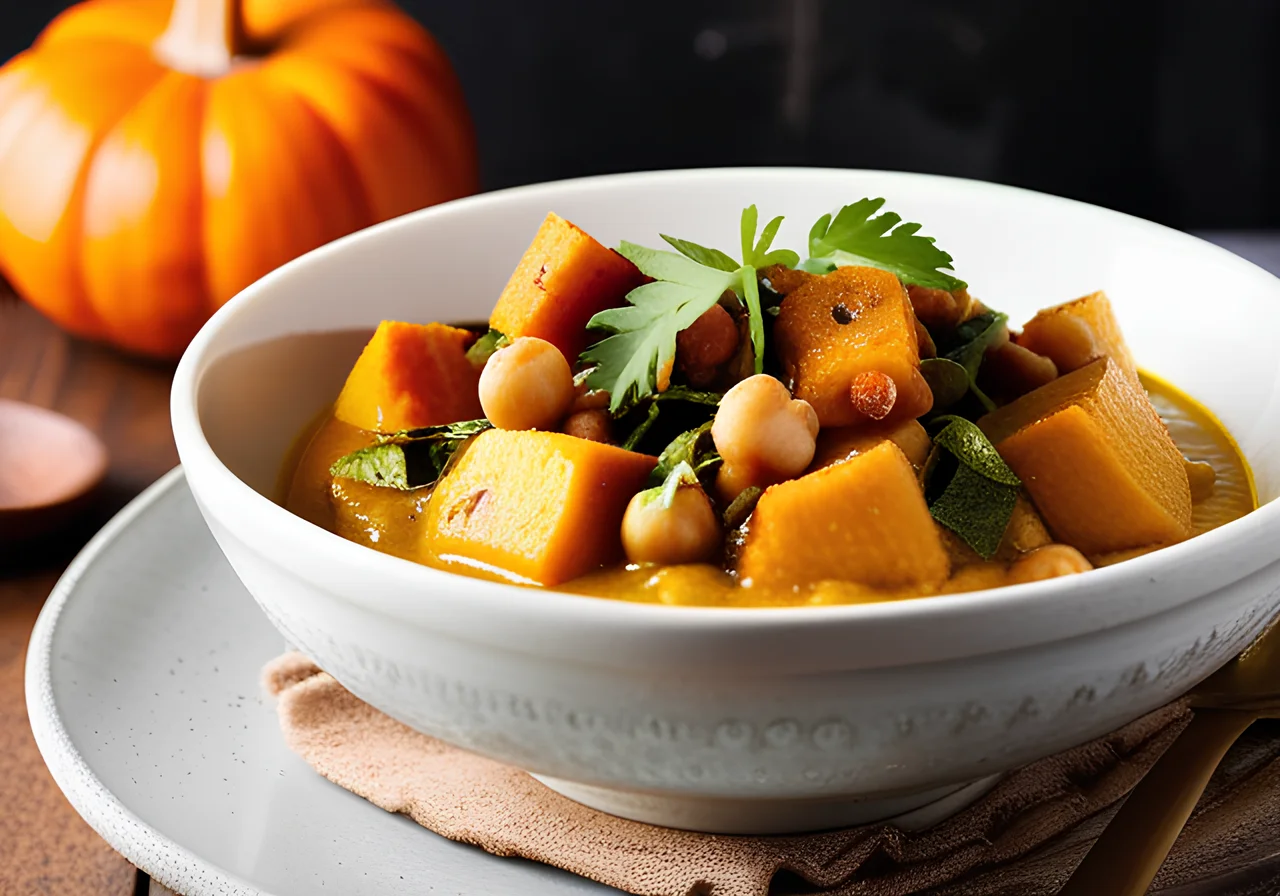 Pumpkin Chickpea Curry