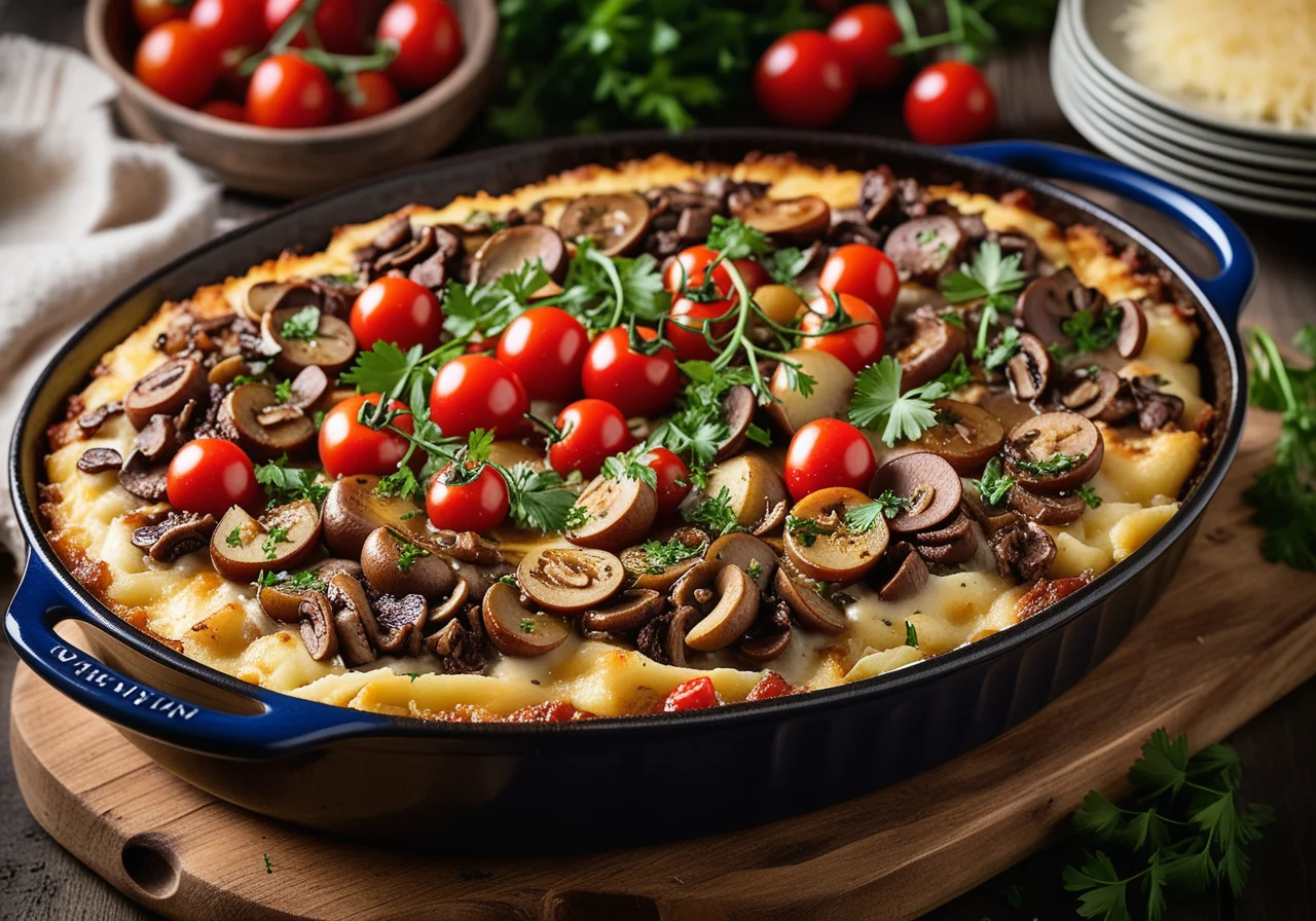 Potato Beef Casserole with Vegetables