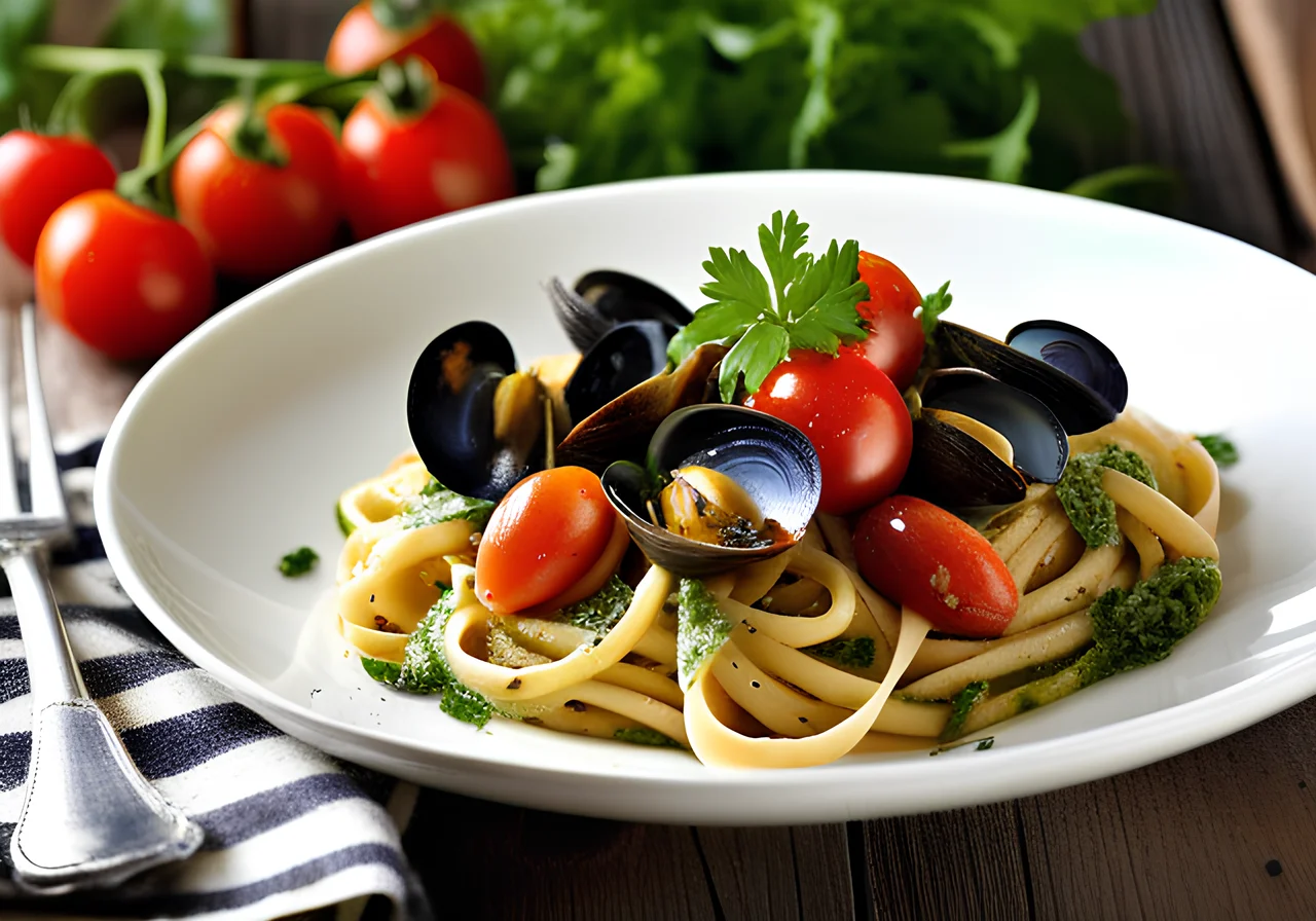 Pasta with Venus Mussels