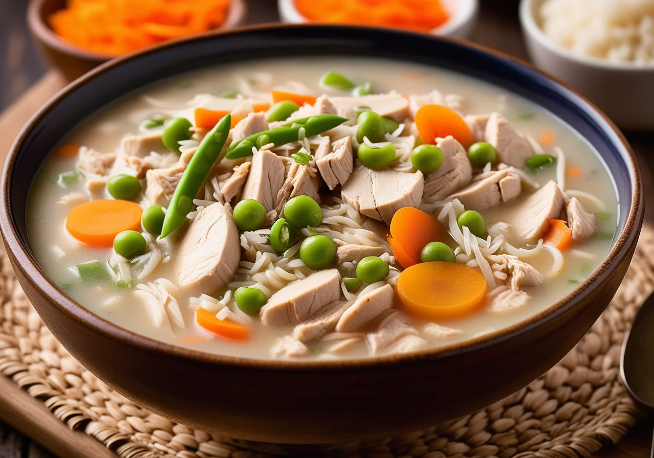 Chicken Rice Soup with Vegetables