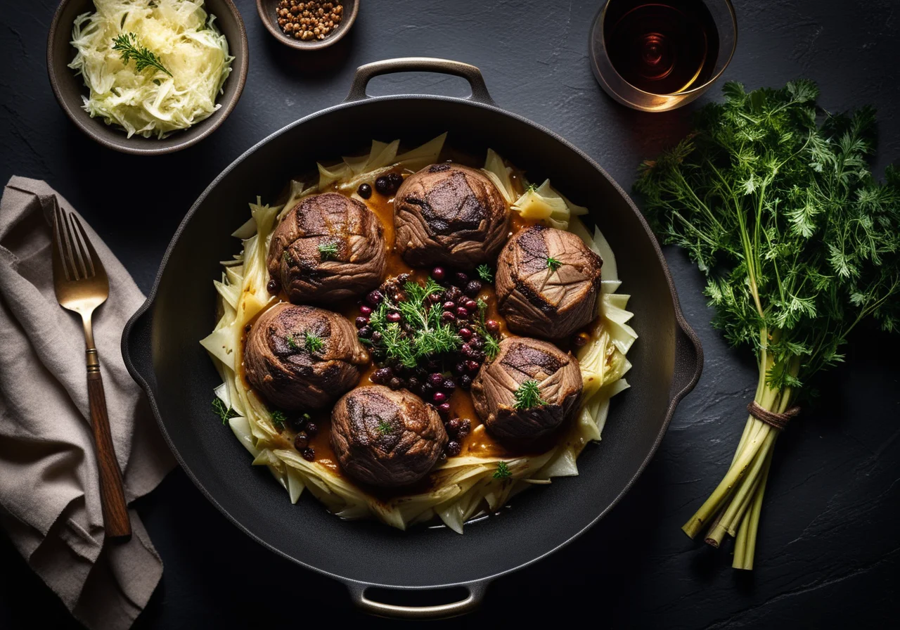 Lamb with White Cabbage