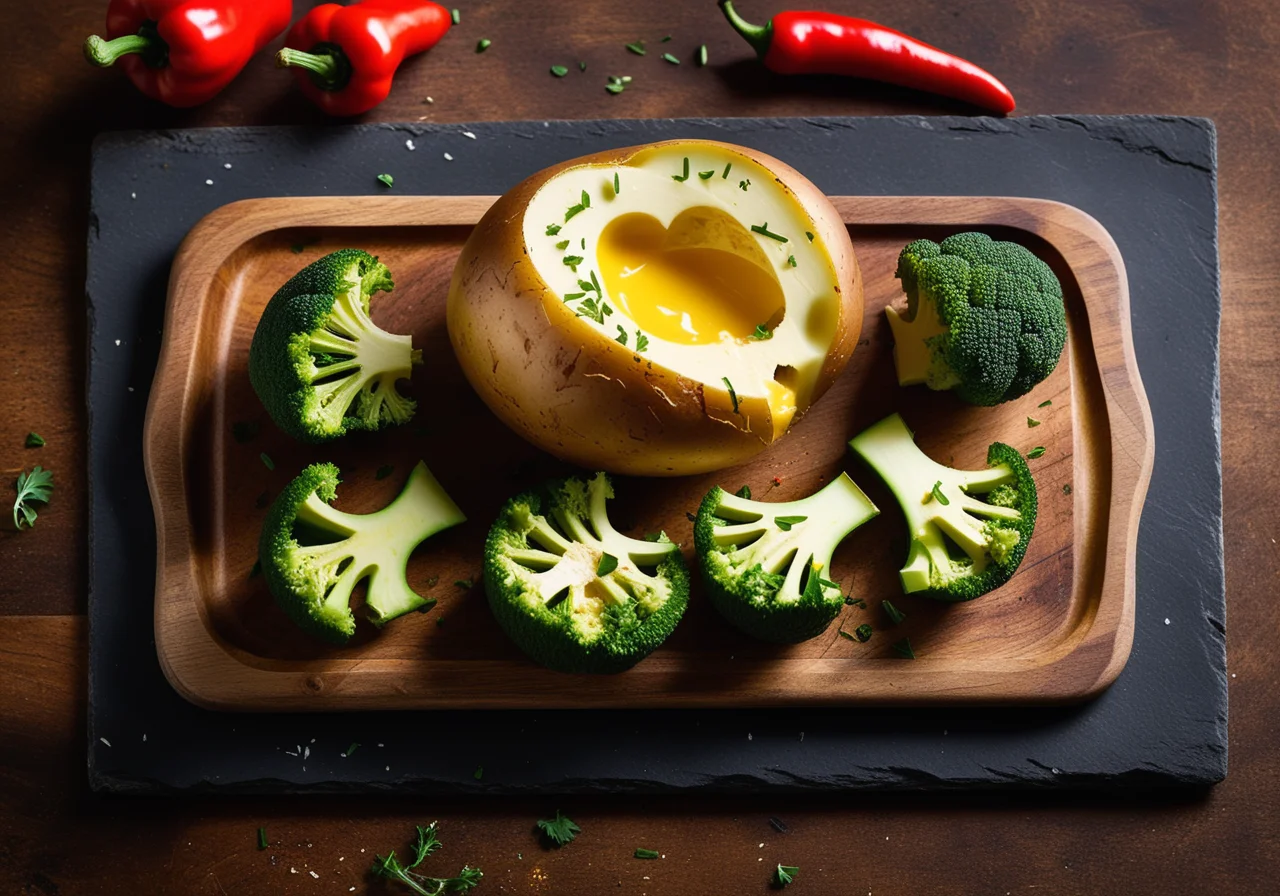 Oven-Baked Potato with Filling