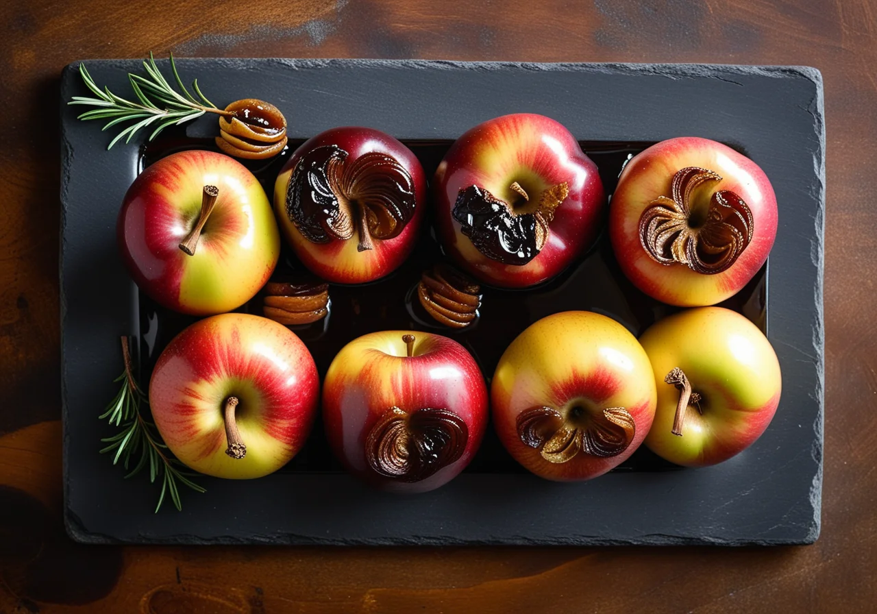 Baked Apples and Onions in Balsamic Vinegar