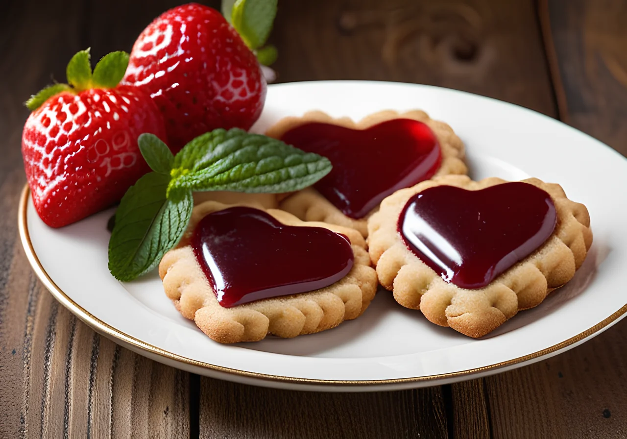 Strawberry Jam Hearts
