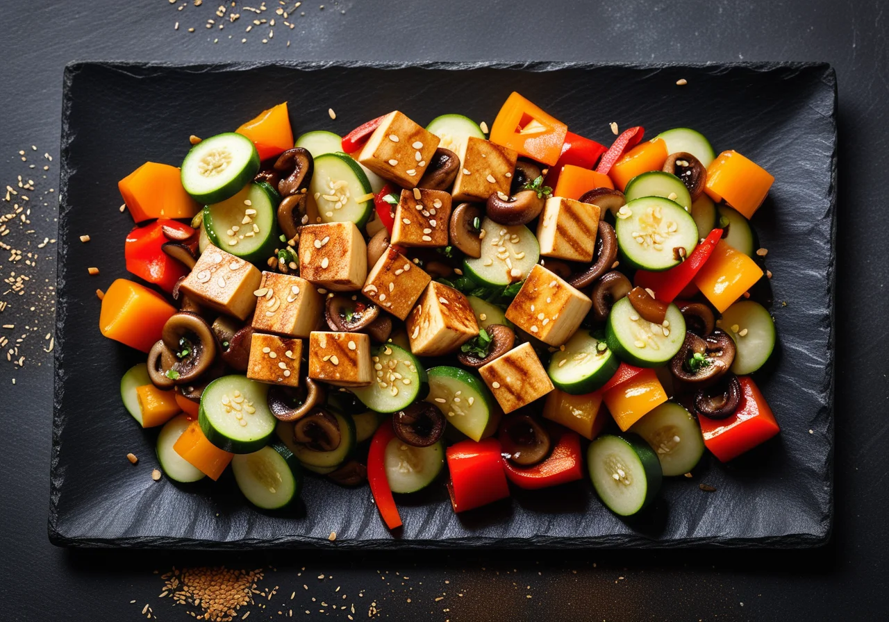 Vegetables and Tofu from the Wok