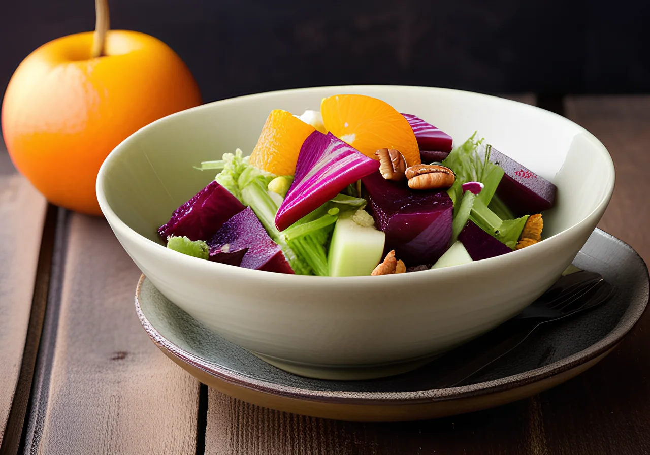 Celery and Red Cabbage Salad