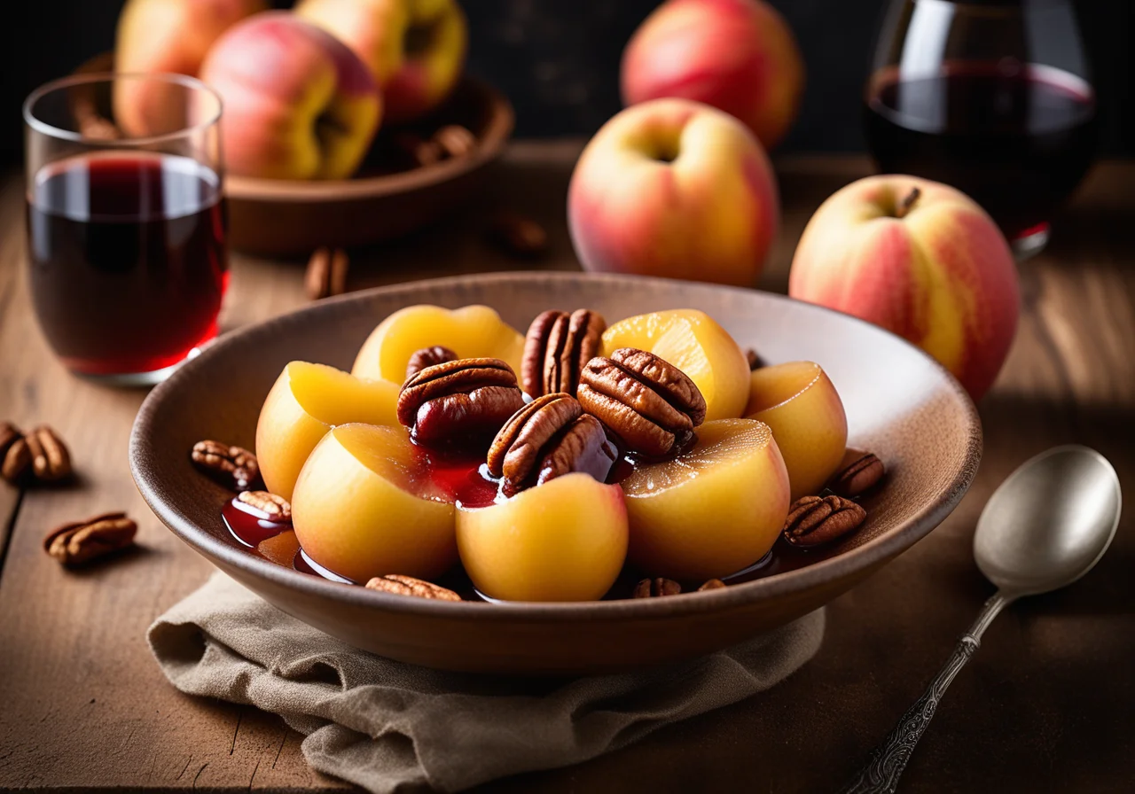 Quince Compote with Red Wine