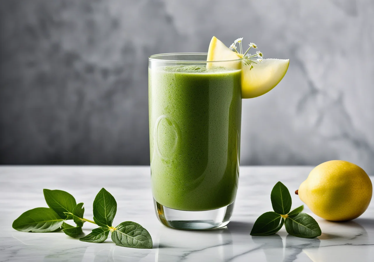 Pear and Field Greens Smoothie