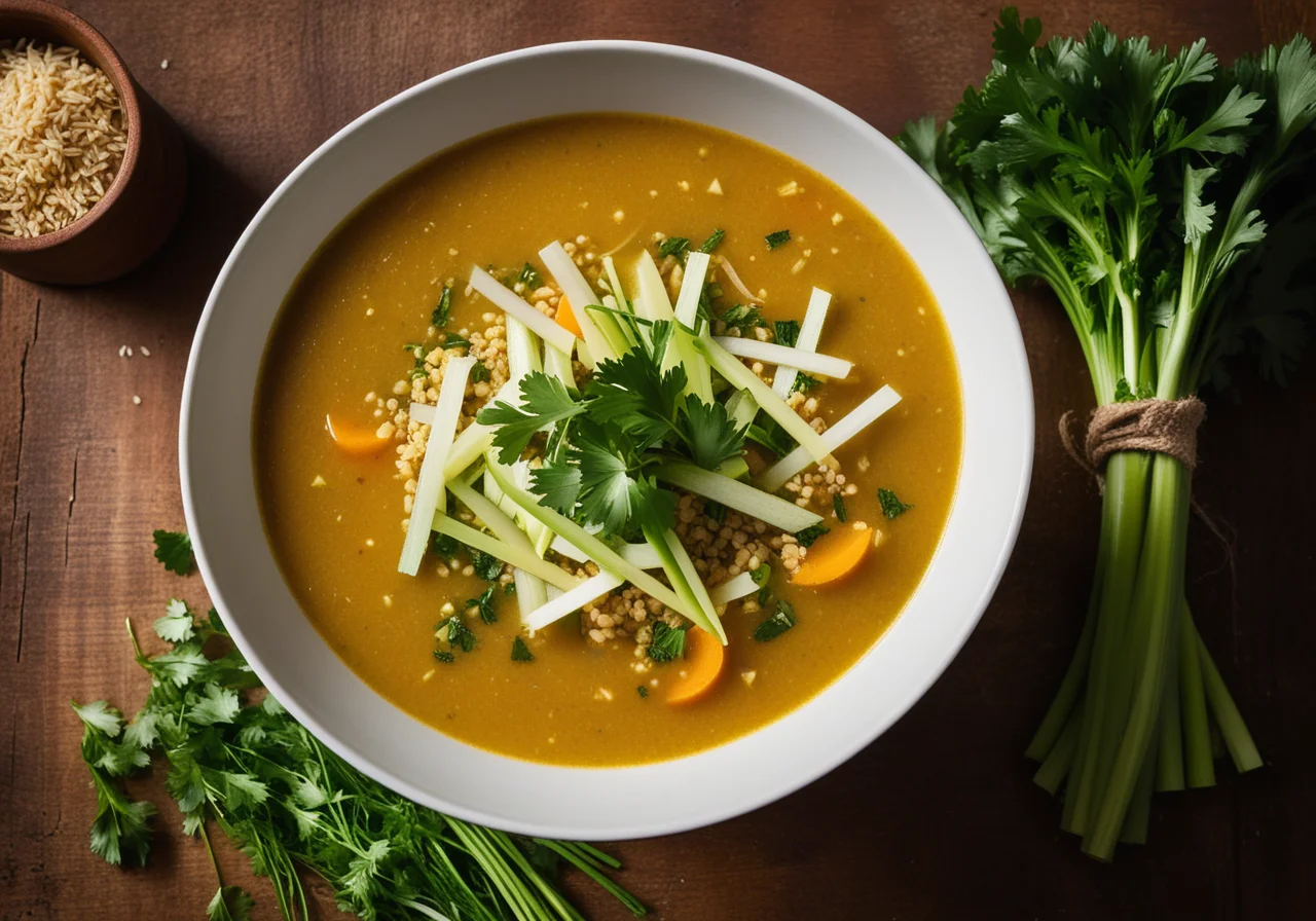 Vegetable Soup with Millet